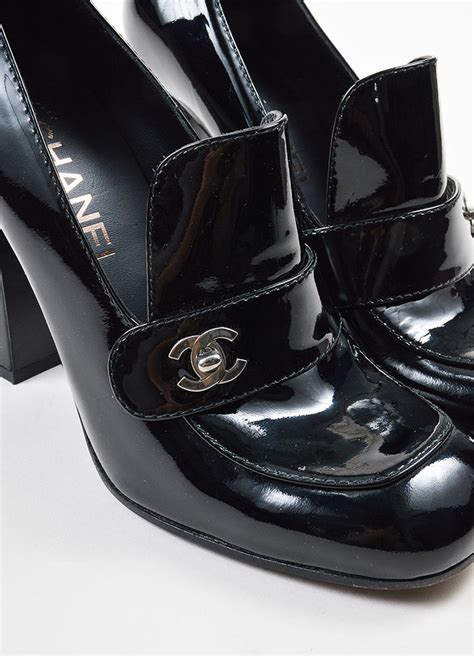 chanel boot heels|authentic Chanel loafers.